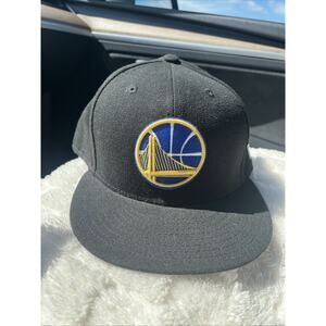 Golden State Warriors Black New Era 9Fifty Snapback Hat - Size 7 5/8